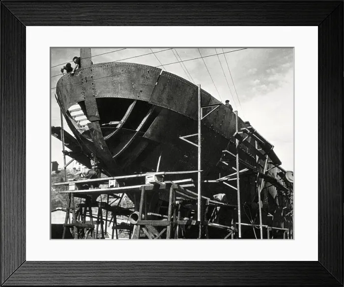 Framed Print : Spain. Shiyards of Bilbao. Photography Framed Print : Spain. Shiyards of Bilbao. Photography
