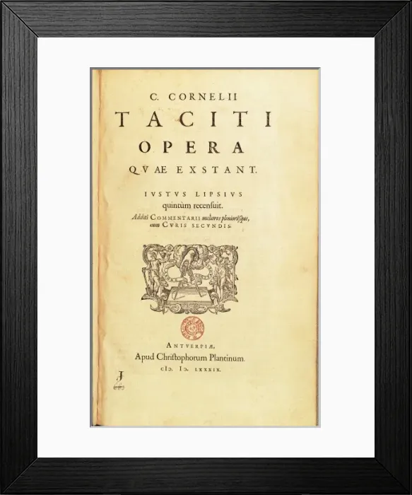 Framed Print : TACITUS, Publius Cornelius (55-120) Framed Print : TACITUS, Publius Cornelius (55-120)