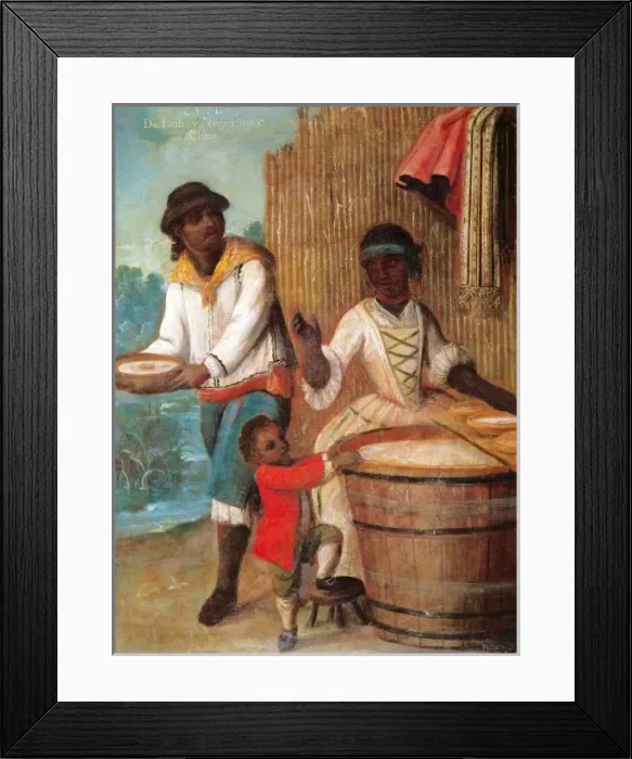 Framed Print : CABRERA, MIGUEL (1695-1768). INDIOS Framed Print : CABRERA, MIGUEL (1695-1768). INDIOS