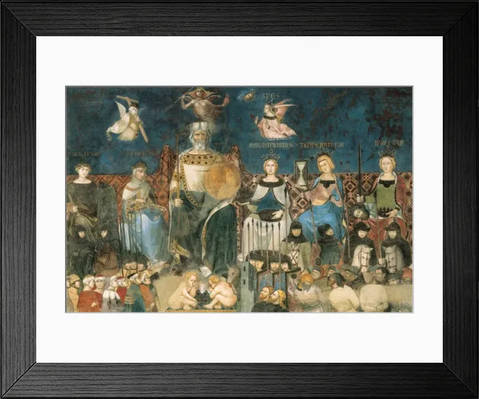Framed Print : LORENZETTI, Ambrogio (1285-1348) Framed Print : LORENZETTI, Ambrogio (1285-1348)