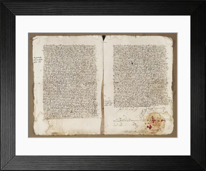 Framed Print : Provision appoining Columbus
