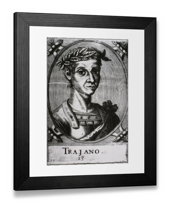 Framed Print : TRAJAN, Marcus Ulpius Traianus (53-117) Framed Print : TRAJAN, Marcus Ulpius Traianus (53-117)