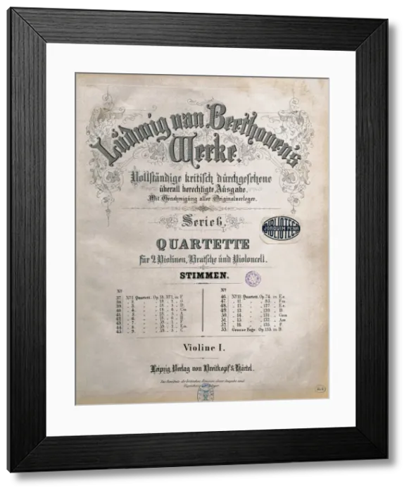Framed Print : Beethoven, Ludwig, van Framed Print : Beethoven, Ludwig, van