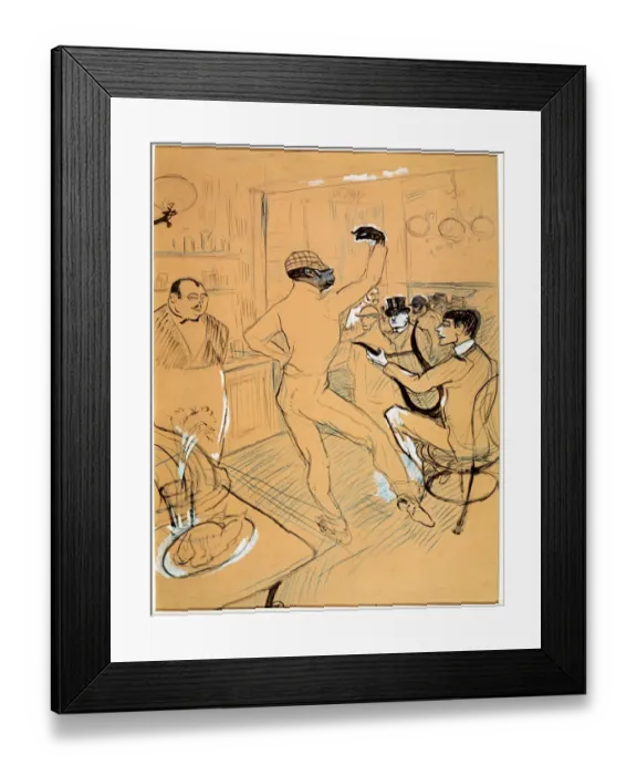 Framed Print : Chocolat dancing in the Irish and American Bar Framed Print : Chocolat dancing in the Irish and American Bar
