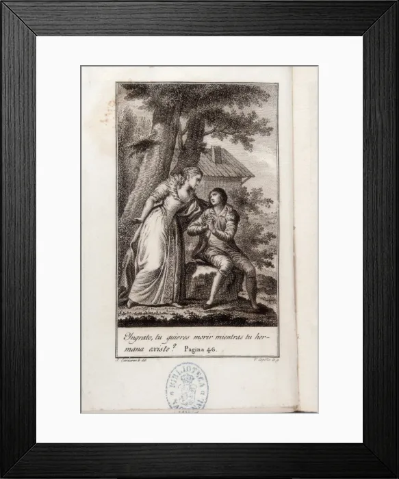Framed Print : CAMAR.N Y MELI, Jos Juan (1761-1819). Ren Framed Print : CAMAR.N Y MELI, Jos Juan (1761-1819). Ren
