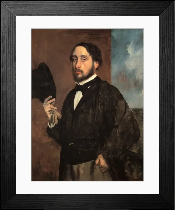 Framed Print : Self Portrait, Degas Framed Print : Self Portrait, Degas
