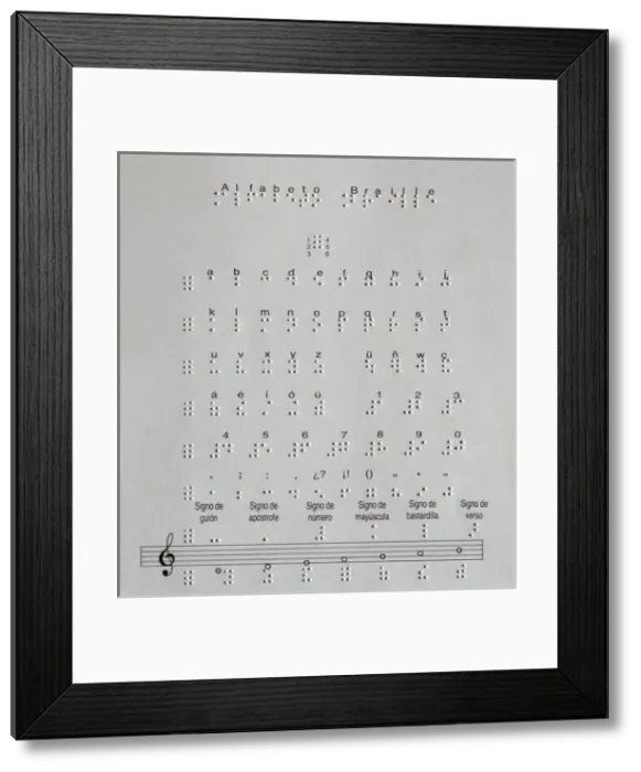 Framed Print : BRAILLE, Louis (1809-1852) Framed Print : BRAILLE, Louis (1809-1852)