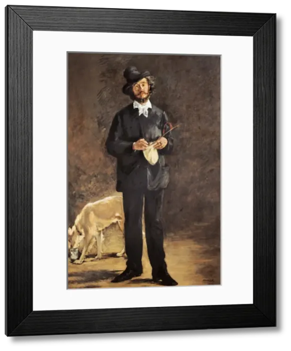 Framed Print : Portrait of Gilbert-Marcellin Desboutin (The Artist) Framed Print : Portrait of Gilbert-Marcellin Desboutin (The Artist)