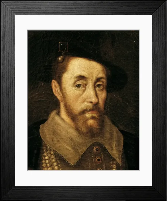 Framed Print : Portrait of King James I Framed Print : Portrait of King James I
