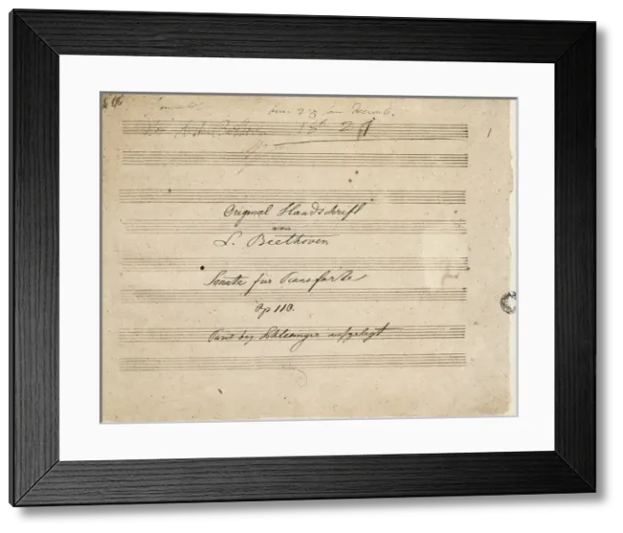 Framed Print : Beethoven, Ludwig, van Framed Print : Beethoven, Ludwig, van
