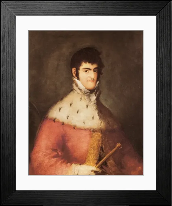 Framed Print : King Ferdinand VII with Royal Mantle Framed Print : King Ferdinand VII with Royal Mantle