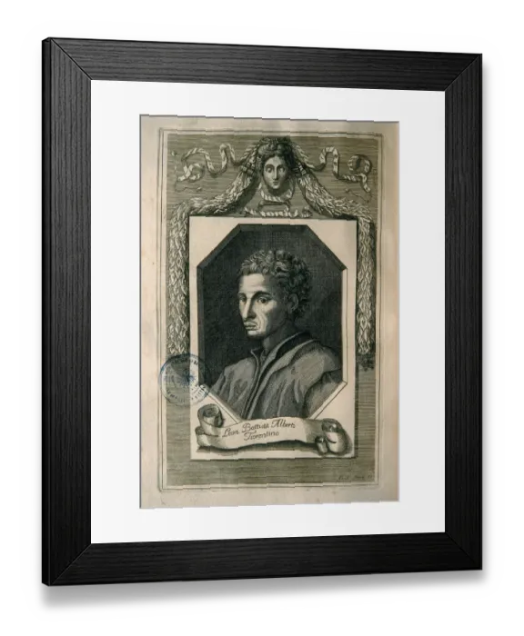 Framed Print : SESONI, Francesco (1705-?); ALBERTI, Leon Battista (1404-147 Framed Print : SESONI, Francesco (1705-?); ALBERTI, Leon Battista (1404-147