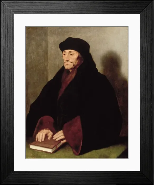 Framed Print : HOLBEIN, Hans, the Younger (1497-1547); Erasmus, Desiderius Framed Print : HOLBEIN, Hans, the Younger (1497-1547); Erasmus, Desiderius