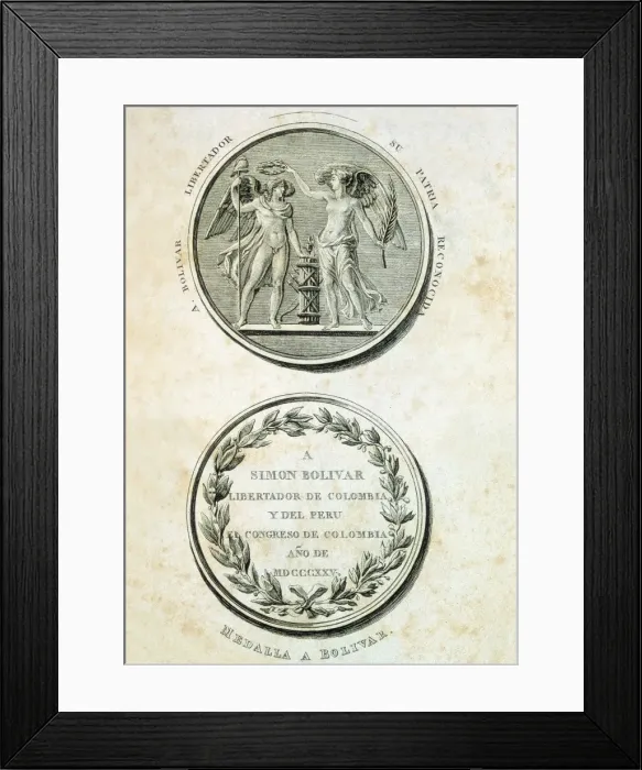 Framed Print : BOLIVAR, Simon (1783-1830) Framed Print : BOLIVAR, Simon (1783-1830)