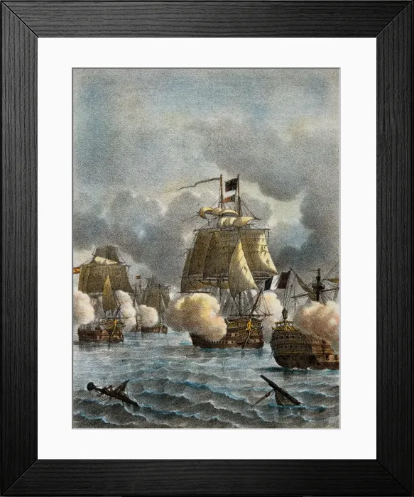 Framed Print : Battle of Trafalgar, 21st October 1805 Framed Print : Battle of Trafalgar, 21st October 1805