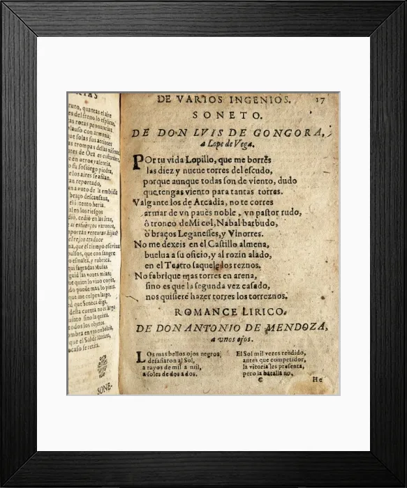 Framed Print : Quevedo Y Villegas, Francisco Framed Print : Quevedo Y Villegas, Francisco