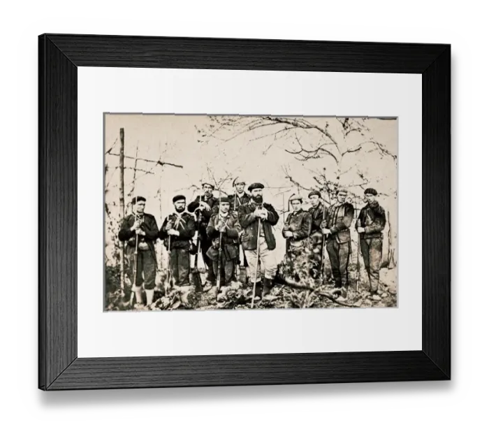 Framed Print : Spain. Carlist Wars. Departure of the priest Santacruz. Photography Framed Print : Spain. Carlist Wars. Departure of the priest Santacruz. Photography