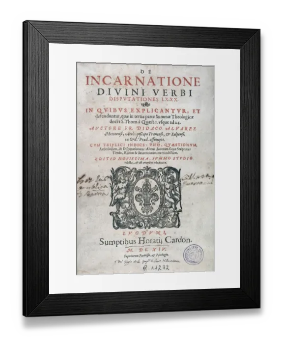Framed Print : ALVAREZ, Diego (1550-1635) Framed Print : ALVAREZ, Diego (1550-1635)