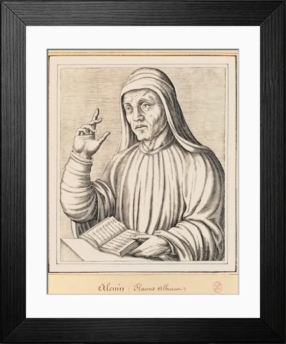 Framed Print : ALCUIN, Albinus Flaccus (735-804) Framed Print : ALCUIN, Albinus Flaccus (735-804)