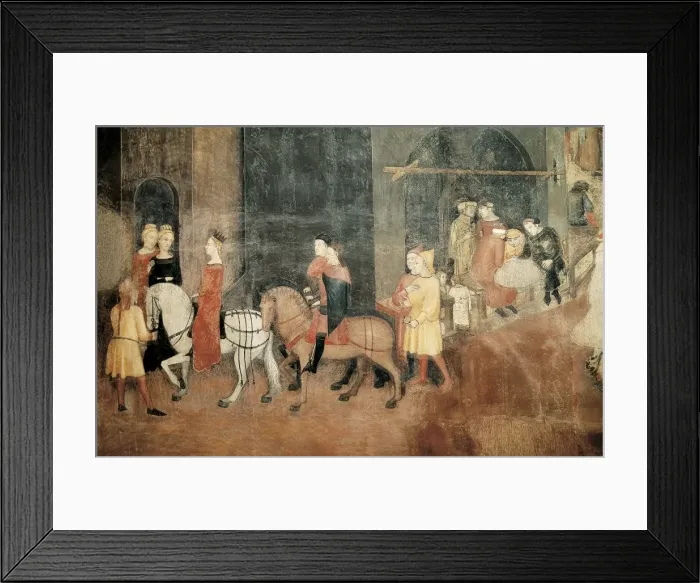 Framed Print : LORENZETTI, Ambrogio (1285-1348) Framed Print : LORENZETTI, Ambrogio (1285-1348)