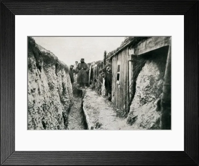 Framed Print : German Trenches Framed Print : German Trenches