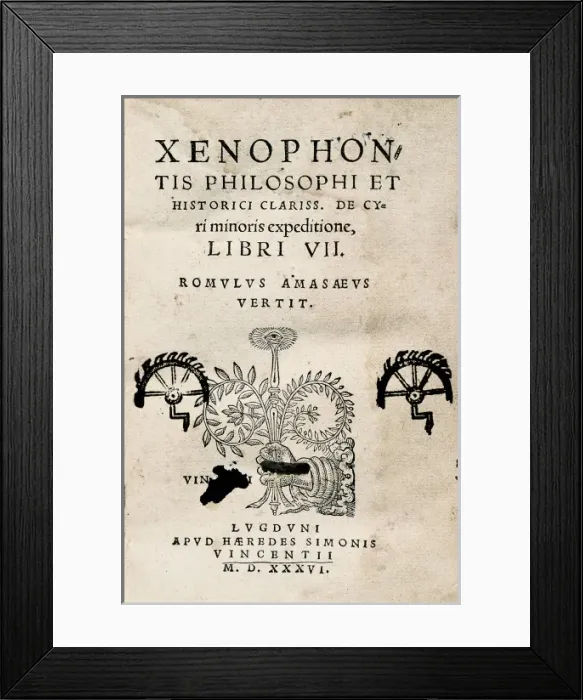 Framed Print : XENOPHON (430-355 BC) Framed Print : XENOPHON (430-355 BC)