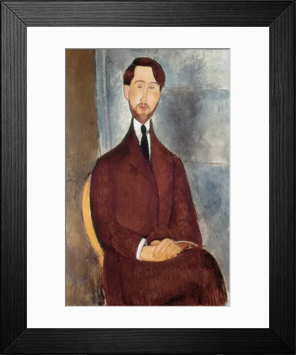 Framed Print : Portrait of Leopoldo Zborowski Framed Print : Portrait of Leopoldo Zborowski