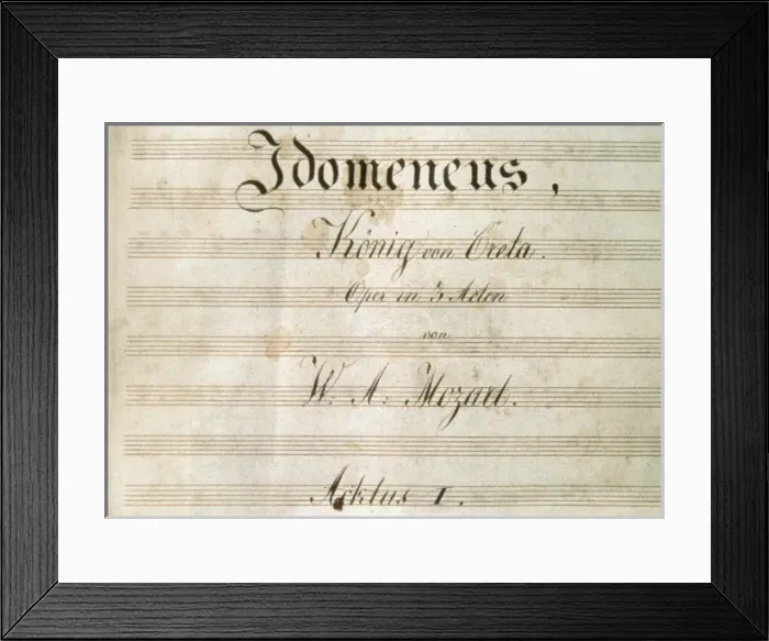 Framed Print : MOZART, Wolfgang Amadeus (1756-1791) Framed Print : MOZART, Wolfgang Amadeus (1756-1791)