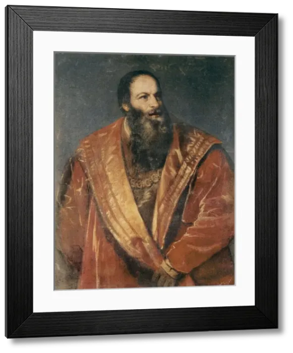 Framed Print : Portrait of Pietro Aretino Framed Print : Portrait of Pietro Aretino