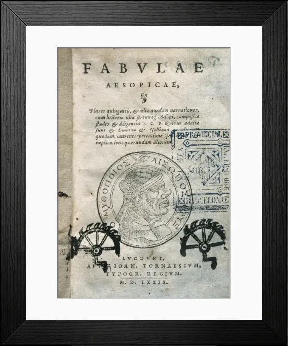 Framed Print : ESOPUS (650-560 BC) Framed Print : ESOPUS (650-560 BC)