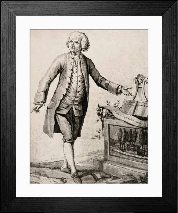 Framed Print : Rousseau, Jean-Jacques (1712-1778) Framed Print : Rousseau, Jean-Jacques (1712-1778)