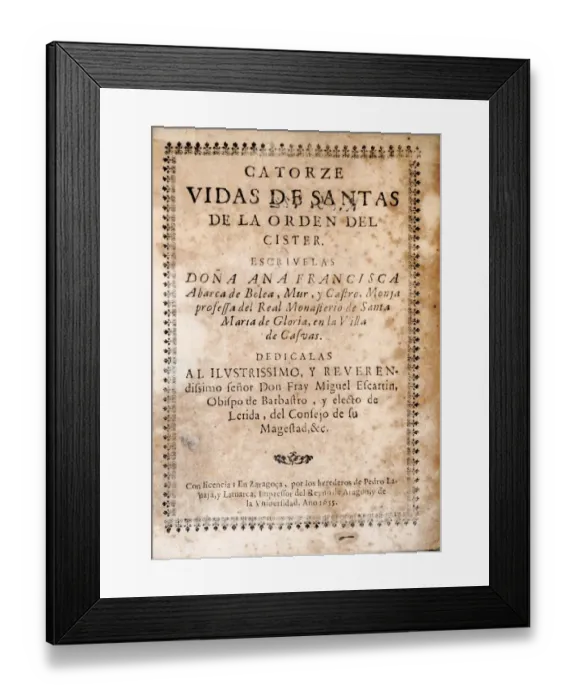 Framed Print : ABARCA DE BOLEA, Ana Francisca (1602-1690) Framed Print : ABARCA DE BOLEA, Ana Francisca (1602-1690)