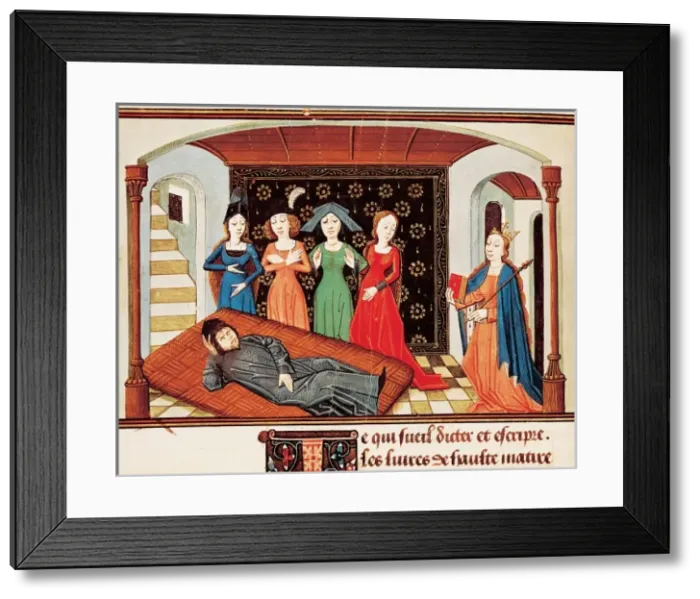 Framed Print : MEUNG, Jean de (1240-1305); BOETHIUS, Anicius Manlius Severi Framed Print : MEUNG, Jean de (1240-1305); BOETHIUS, Anicius Manlius Severi