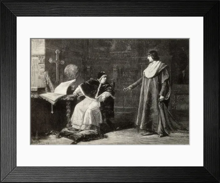 Framed Print : ALEXANDER VI (1431-1503); BORGIA, Cesare (1475-1507) Framed Print : ALEXANDER VI (1431-1503); BORGIA, Cesare (1475-1507)
