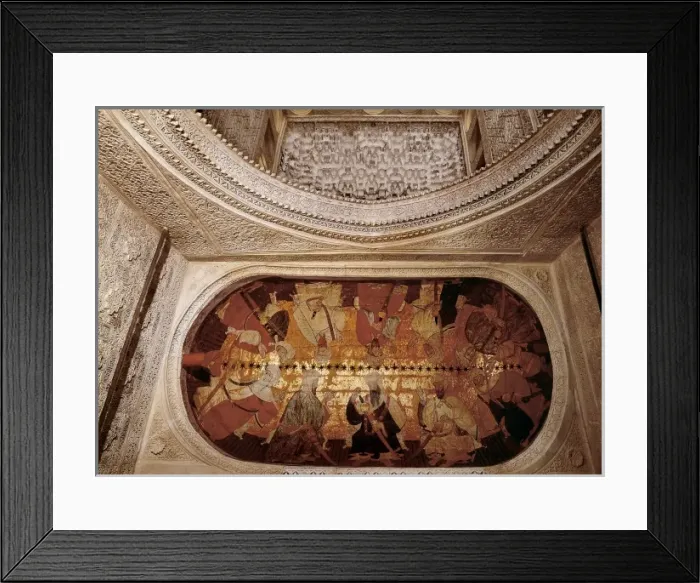 Framed Print : Alhambra. Wood cupola decorating the Hall of the Kings or Hall of Justice Framed Print : Alhambra. Wood cupola decorating the Hall of the Kings or Hall of Justice