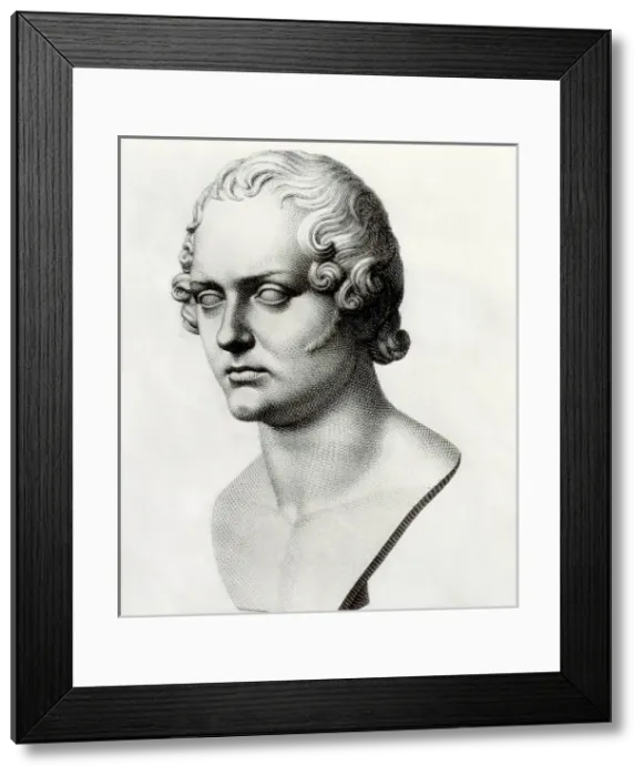 Framed Print : Byron, George Gordon Byron, 6th Baron, called Lord Byron (17 Framed Print : Byron, George Gordon Byron, 6th Baron, called Lord Byron (17
