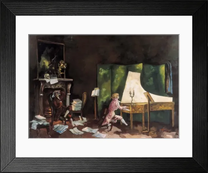 Framed Print : RUSSIA. Moscow. Scenery for the first scene of Pushkins work The Miserly Knight Framed Print : RUSSIA. Moscow. Scenery for the first scene of Pushkins work The Miserly Knight