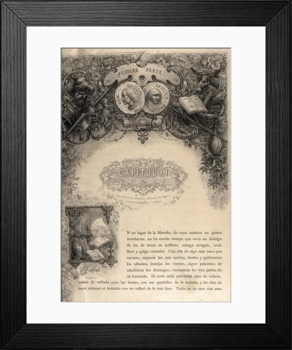 Framed Print : CERVANTES SaVEDRA, Miguel de (1547-1616) Framed Print : CERVANTES SaVEDRA, Miguel de (1547-1616)