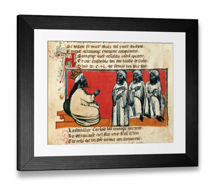 Framed Print : The emir of Cordoba and his dignitaries Framed Print : The emir of Cordoba and his dignitaries