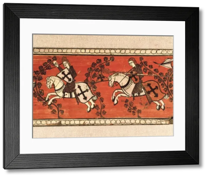Framed Print : Standard Bearers Knights Framed Print : Standard Bearers Knights