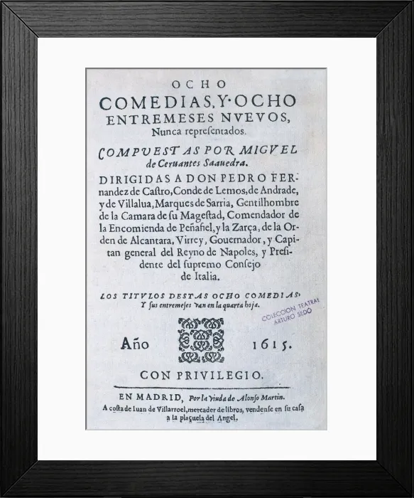 Framed Print : CERVANTES SaVEDRA, Miguel de (1547-1616) Framed Print : CERVANTES SaVEDRA, Miguel de (1547-1616)