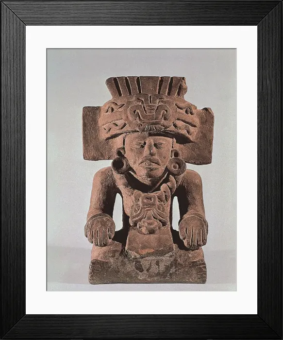 Framed Print : Urn with a seated character Framed Print : Urn with a seated character