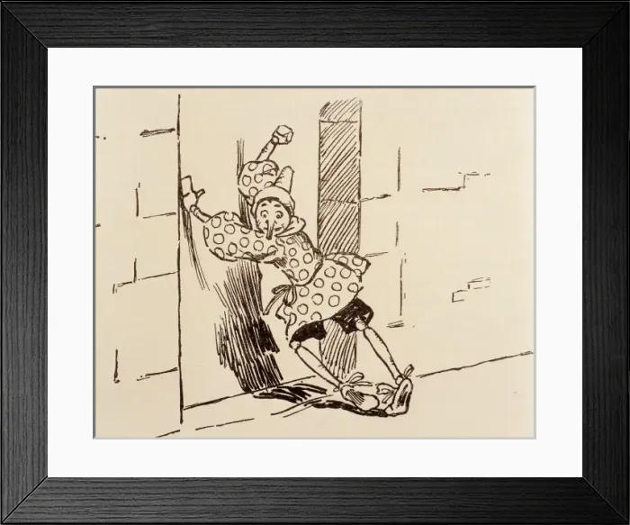 Framed Print : Pinocchio. An illustration from an edition of the childrens tale Pinocchio Framed Print : Pinocchio. An illustration from an edition of the childrens tale Pinocchio