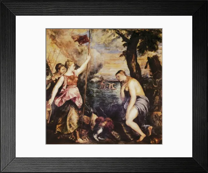 Framed Print : Religion Succoured by Spain Framed Print : Religion Succoured by Spain