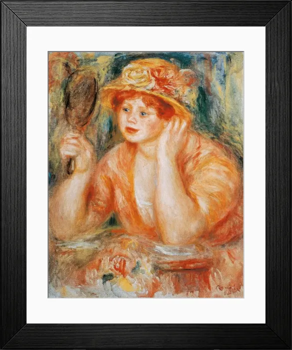 Framed Print : Girl with a Mirror Framed Print : Girl with a Mirror