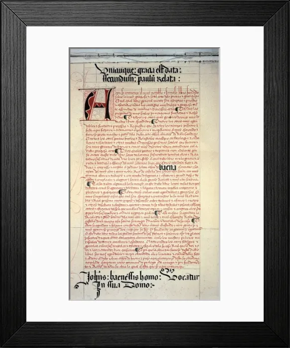 Framed Print : BAENA, Juan Alfonso de (1406-1454) Framed Print : BAENA, Juan Alfonso de (1406-1454)