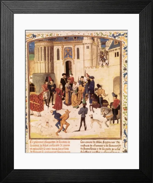 Framed Print : CHARLES VI of France, called the Well-beloved (1368-1422); I Framed Print : CHARLES VI of France, called the Well-beloved (1368-1422); I