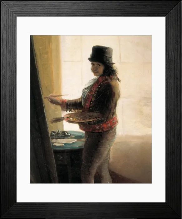 Framed Print : Self Portrait in the Studio Framed Print : Self Portrait in the Studio