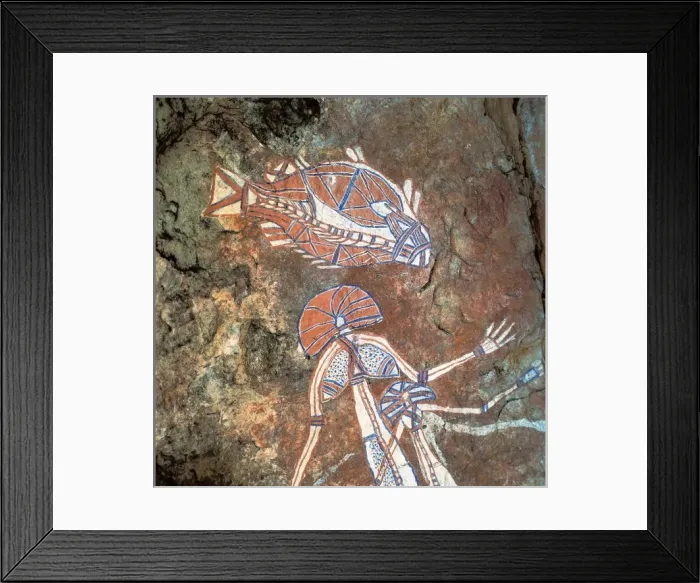 Framed Print : AUSTRALIA. Darwin. Nourlangie Rock Art Site. Cave Framed Print : AUSTRALIA. Darwin. Nourlangie Rock Art Site. Cave
