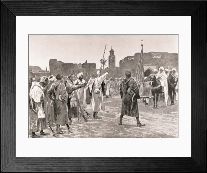 Framed Print : Disturbances in Morocco Framed Print : Disturbances in Morocco